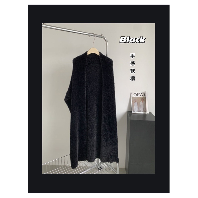 Cadigan lông thỏ dáng dài