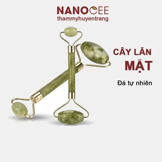 Con lăn mặt massage guasha 2 đầu bằng đá đẹp, đá mát xa thon mũi