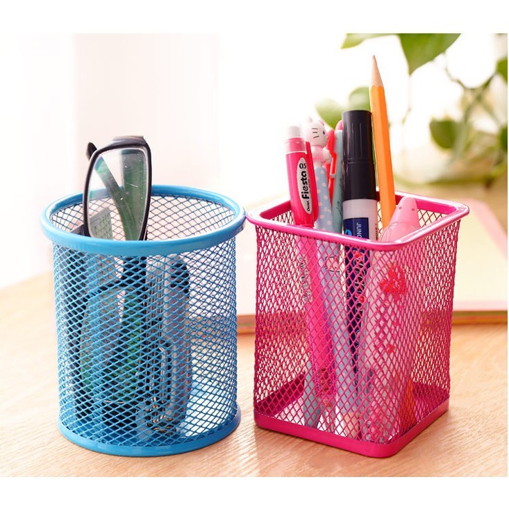 ❌HÀNG SỊN❌ Giỏ Đựng Bút Lưới Sắt Văn Phòng Để Bàn - Ống Đựng Bút Kim Loại 1385 SIÊU THỊ GIA ĐÌNH