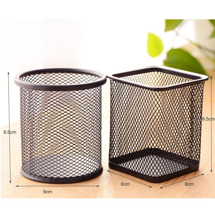 ❌HÀNG SỊN❌ Giỏ Đựng Bút Lưới Sắt Văn Phòng Để Bàn - Ống Đựng Bút Kim Loại 1385 SIÊU THỊ GIA ĐÌNH