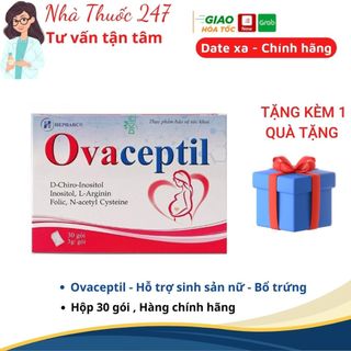 Ovaceptil bổ trứng, tăng thụ thai, điều hòa nội tiết tố, vô sinh hiếm muộn