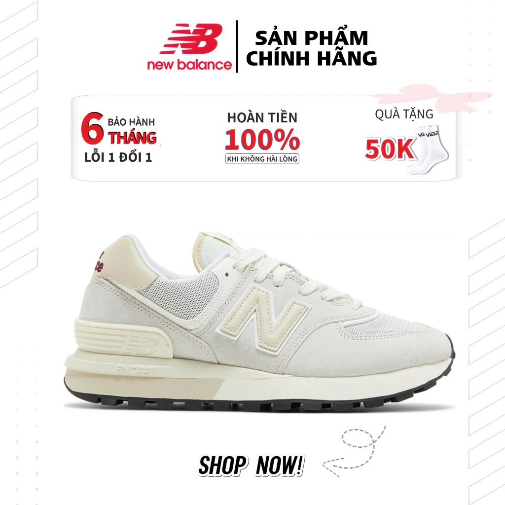 New balancee 574 lgacy white giày chính hãng nam&nữ