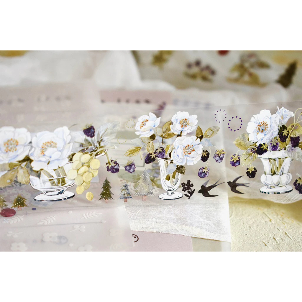 𝓑𝓾𝓵𝓵𝓮𝓽𝓳𝓸𝓾𝓻𝓷𝓪𝓵𝟏𝟏𝟓 ✿ Băng dính hãng Wildberry Laboratory "𝐖𝐢𝐥𝐝 𝐆𝐚𝐫𝐝𝐞𝐧" khu vườn xinh xắn trang trí sổ