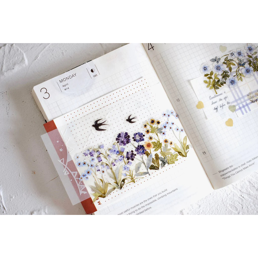 𝓑𝓾𝓵𝓵𝓮𝓽𝓳𝓸𝓾𝓻𝓷𝓪𝓵𝟏𝟏𝟓 ✿ Băng dính hãng Wildberry Laboratory "𝐖𝐢𝐥𝐝 𝐆𝐚𝐫𝐝𝐞𝐧" khu vườn xinh xắn trang trí sổ