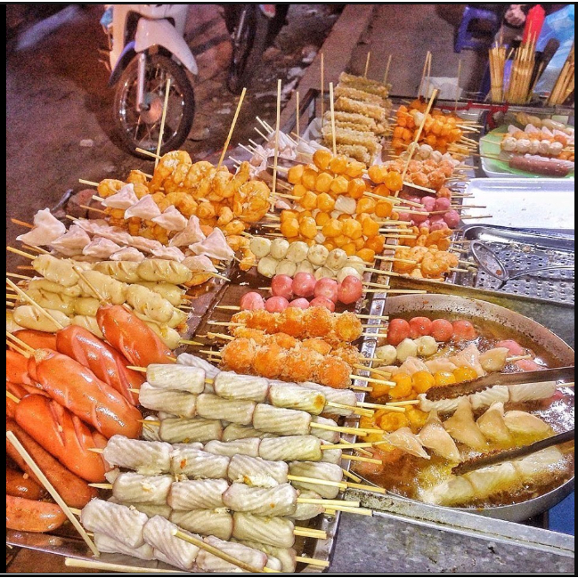 Há Cảo Tam Giác Nội Địa Trung Xiên Thả Lẩu, Chiên Ăn Vặt Vỉa Hè 500g