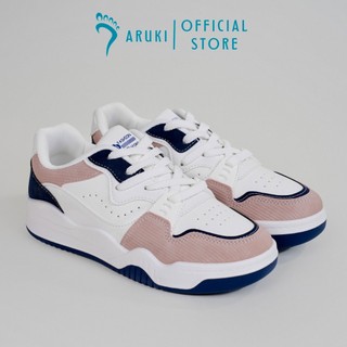 Giày Sneaker Nữ Đế Bằng ARUKI Phối Màu Trẻ Trung, Cá Tính, Năng Động - N94