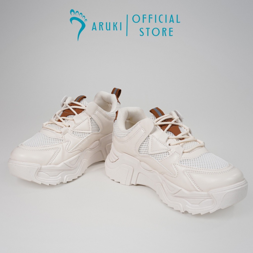 Giày Thể Thao Nữ Độn Đế 7cm Aruki Trẻ Trung, Năng Động - ME97
