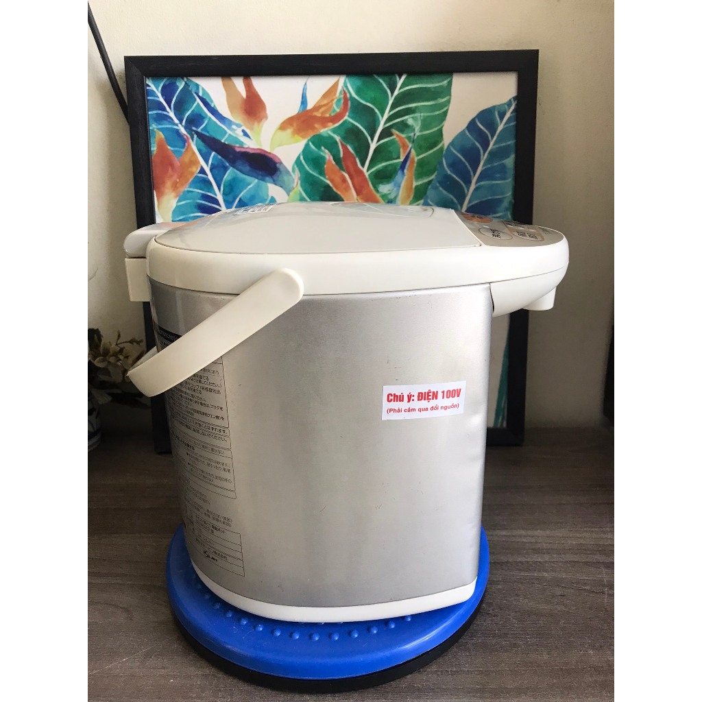 Bình thủy Nhật bãi Zojirushi CD-WS, 2.2l, lòng đẹp, 3 chế độ ủ, bảo hành 6 tháng