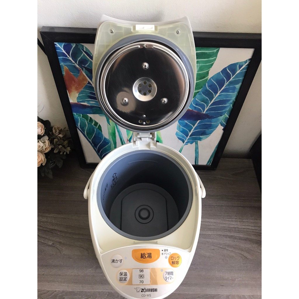 Bình thủy Nhật bãi Zojirushi CD-WS, 2.2l, lòng đẹp, 3 chế độ ủ, bảo hành 6 tháng
