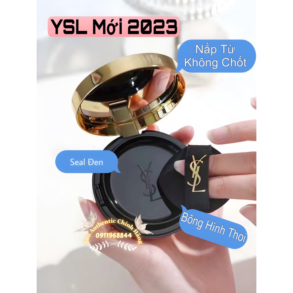 Phấn Nước Cushion YSL Chính Hãng Limited/Bản Mới Lâu Trôi, Che Phủ Tốt 14g Fullsize