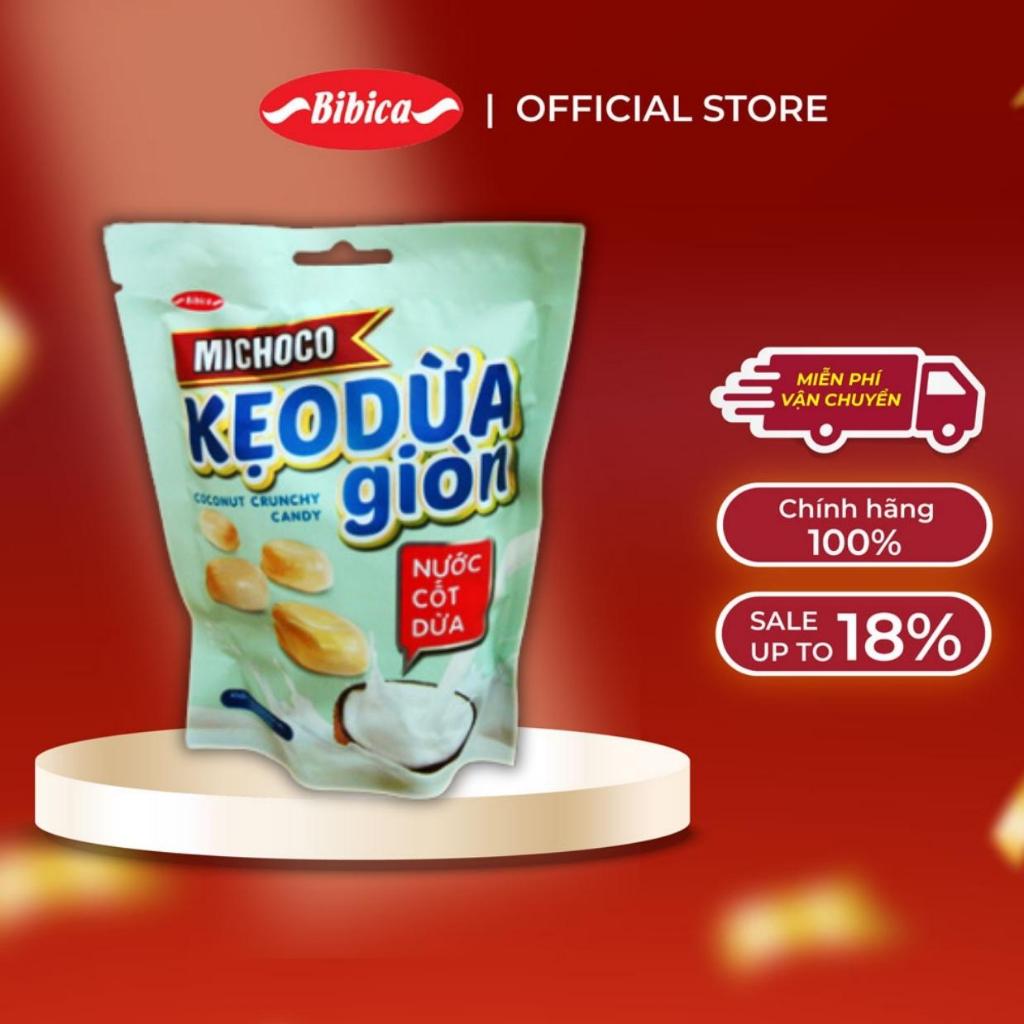 Kẹo Michoco Dừa Giòn Nước Cốt Dừa Bibica 100g