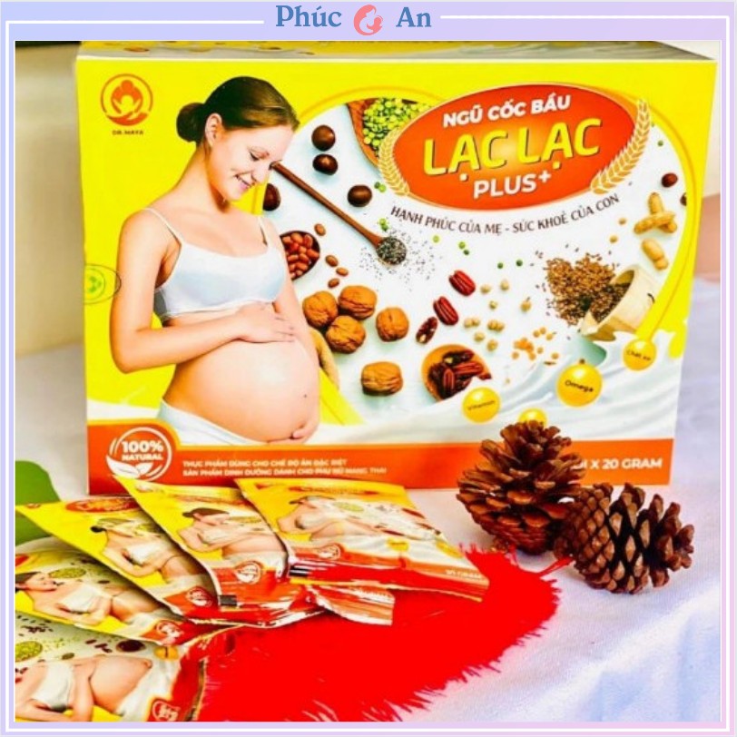 Ngũ cốc bầu lạc lạc siêu dinh dưỡng cho mẹ và bé hộp 600g 30 gói