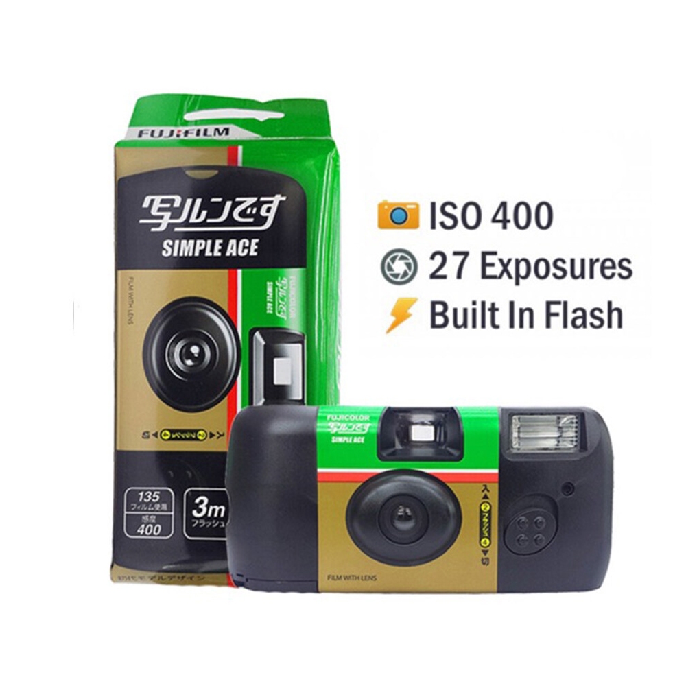 Máy Ảnh Film Chụp Một Lần Fujifilm Simple Ace Disposable Cameras l Date Tháng 11/2025