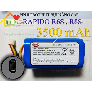 Lk robot hút bụi nâng cấp rapido r6s, r8s bảo hành 9 tháng