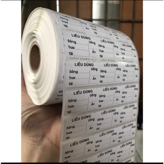 Cuộn 6000 tem chia liều dùng in Offset