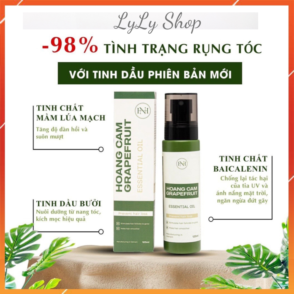 Xịt Dưỡng Tóc Hoàng Cầm Grapefrui Essential Oil, Phục Hồi Tóc, Chăm Sóc Tóc Hư Tổn, Chống Gãy Rụng LyLyShop - 125ml