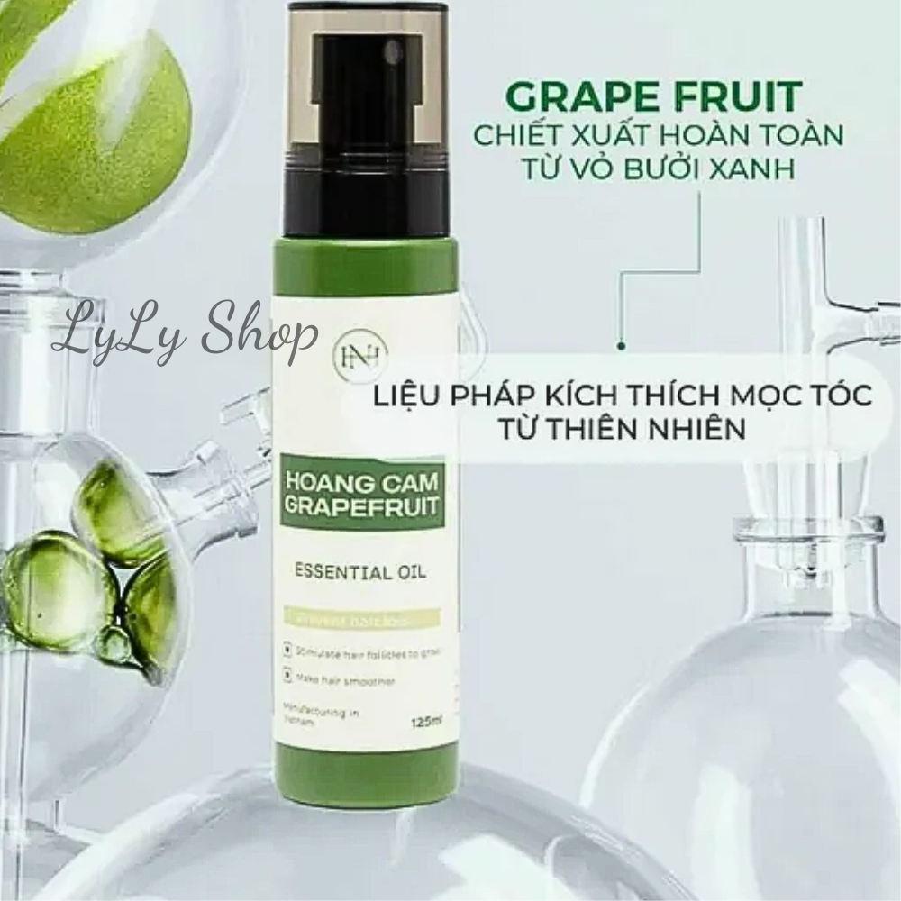 Xịt Dưỡng Tóc Hoàng Cầm Grapefrui Essential Oil, Phục Hồi Tóc, Chăm Sóc Tóc Hư Tổn, Chống Gãy Rụng LyLyShop - 125ml