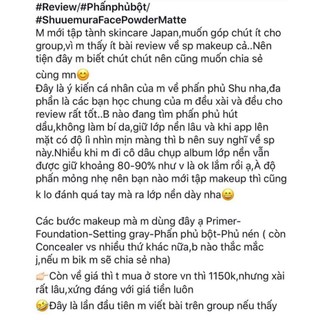 Phấn Phủ Shu Uemura mini