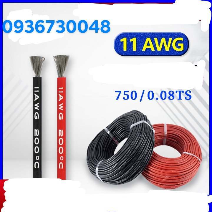 Dây Điện Silicon Chịu nhiệt AWG 8awg 10awg 11awg 12awg 14awg 16awg 18awg 20awg 22Awg Chịu Dòng Cao