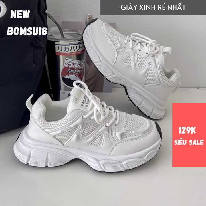 Giày thể thao nữ ST88 2023 phong cách Hàn Quốc - sneaker độn đế 6cm