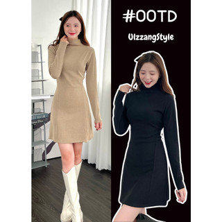 Váy nỉ nhung cổ cao ôm body - 247store.vn - vaychualentam1011_p5k7