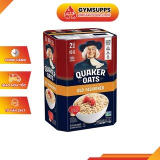 Yến mạch nguyên hạt cán mỏng old fashion quaker oats nhập khẩu mỹ 4,6kg - authentic 100%