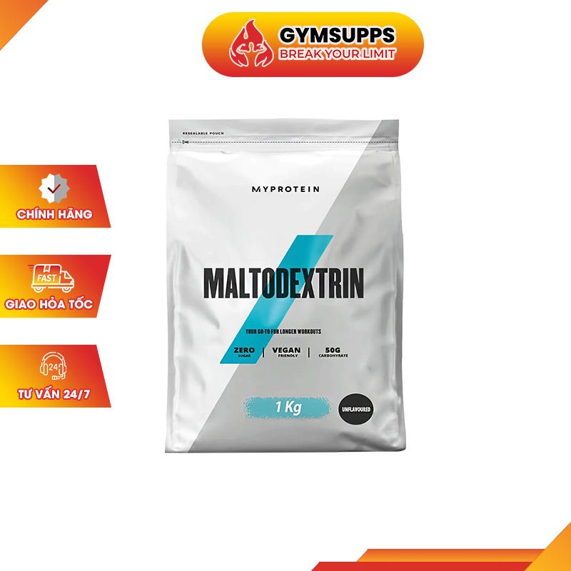 Myprotein Maltodextrin Carbs Bổ Sung Tinh Bột, Cung Cấp Năng Lượng Nhanh, Giúp Tăng Cân Nhanh 1Kg 100% Chính Hãng
