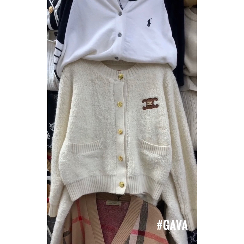 Áo khoác len lông Ce.Line siêu đẹp qcl1