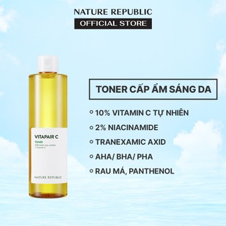 Nature Republic Nước hoa hồng dưỡng sáng da Vitapair C Toner 300ml