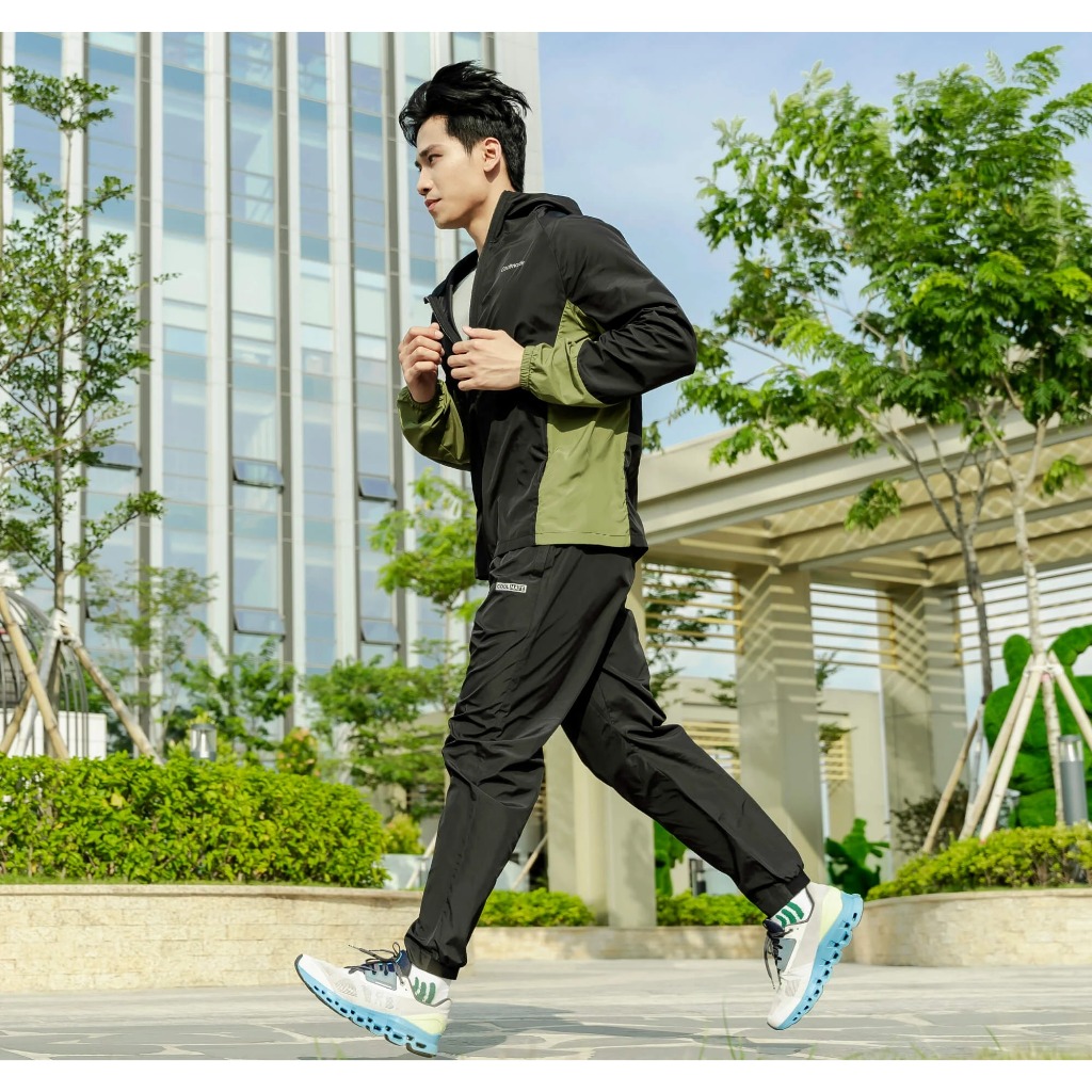 Áo khoác gió nam thể thao trượt nước phối màu trượt nước, chống tia UV - Thương hiệu Coolmate | BigBuy360 - bigbuy360.vn