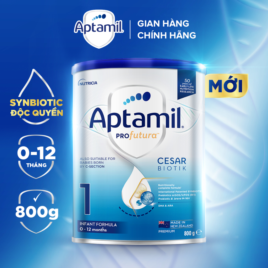 Combo 3 Sữa bột Aptamil Profutura Số 1 (800g/lon) cho bé 0-12 tháng tuổi