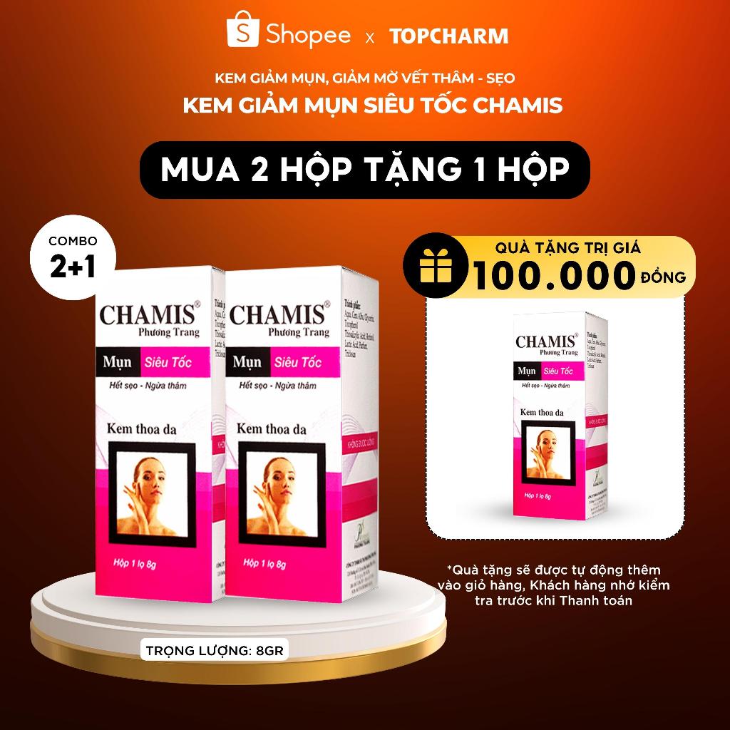 Kem giảm mụn CHAMIS - giúp giảm mụn siêu tốc, mờ thâm sẹo