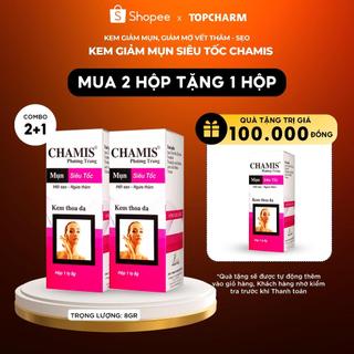 Kem giảm mụn ẩn mờ thâm giảm sẹo CHAMIS - giúp giảm mụn siêu tốc, mờ thâm sẹo