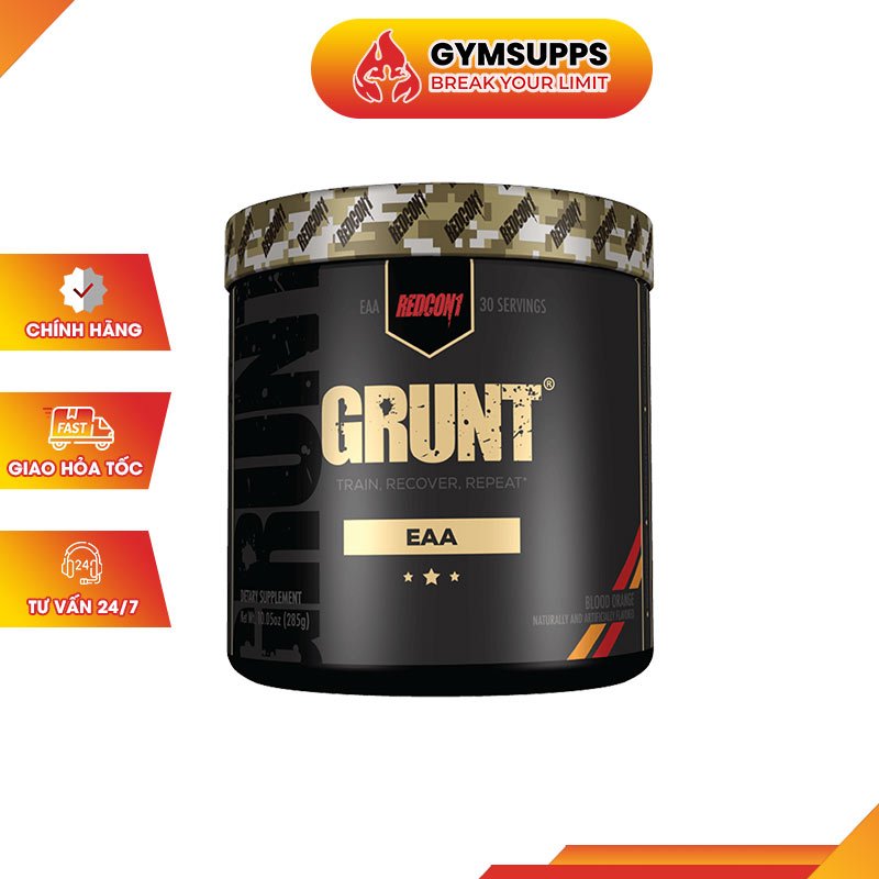 Dinh Dưỡng Hổ Trơ Phục Hồi Cơ Bắp Essential Amino Axit EAA REDCON1 Bột Uống Hỗn Hợp GRUNT 30 - Authentic 100%