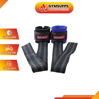 2 chiếc Dây Kéo Lưng có điệm Kết Hợp Quấn Cổ Tay Aolikes phụ kiện Gym thể thao Aolikes 7638 Authentic 100%