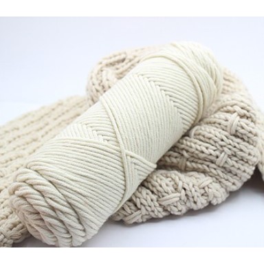 Len Cuộn Cotton 3mm - Len Đan Khăn, Mũ, Áo Khoác