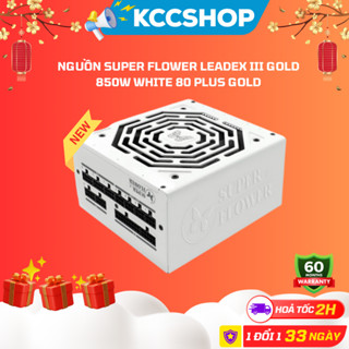 Nguồn Super Flower Leadex III Gold 850W White 80 Plus Gold SF-850F14HG - Màu Trắng