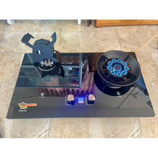 BẾP GAS ÂM LẬT 9 ĐẦU ĐỐT NGẮT GAS TỰ ĐỘNG MẶT KÍNH CƯỜNG LỰC REDHOME 8226