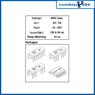 IC chức năng IR2113 chân dán, chân cắm P14