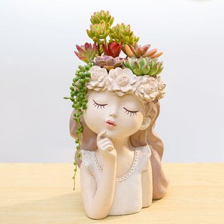 Bình hoa cô gái - Bình cắm hoa decor nội thất - Trang trí nhà cửa