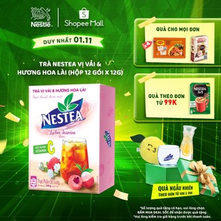 Trà NESTEA vị Vải & Hương Hoa Lài (Hộp 12 gói x 12g)