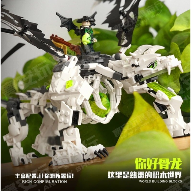 🔥Lắp Ráp Trẻ Em Quà Tặng Ngày Lắp ráp mô hình ninjago 62815 2in1 người máy và rồng thân 2 đầu của ninja