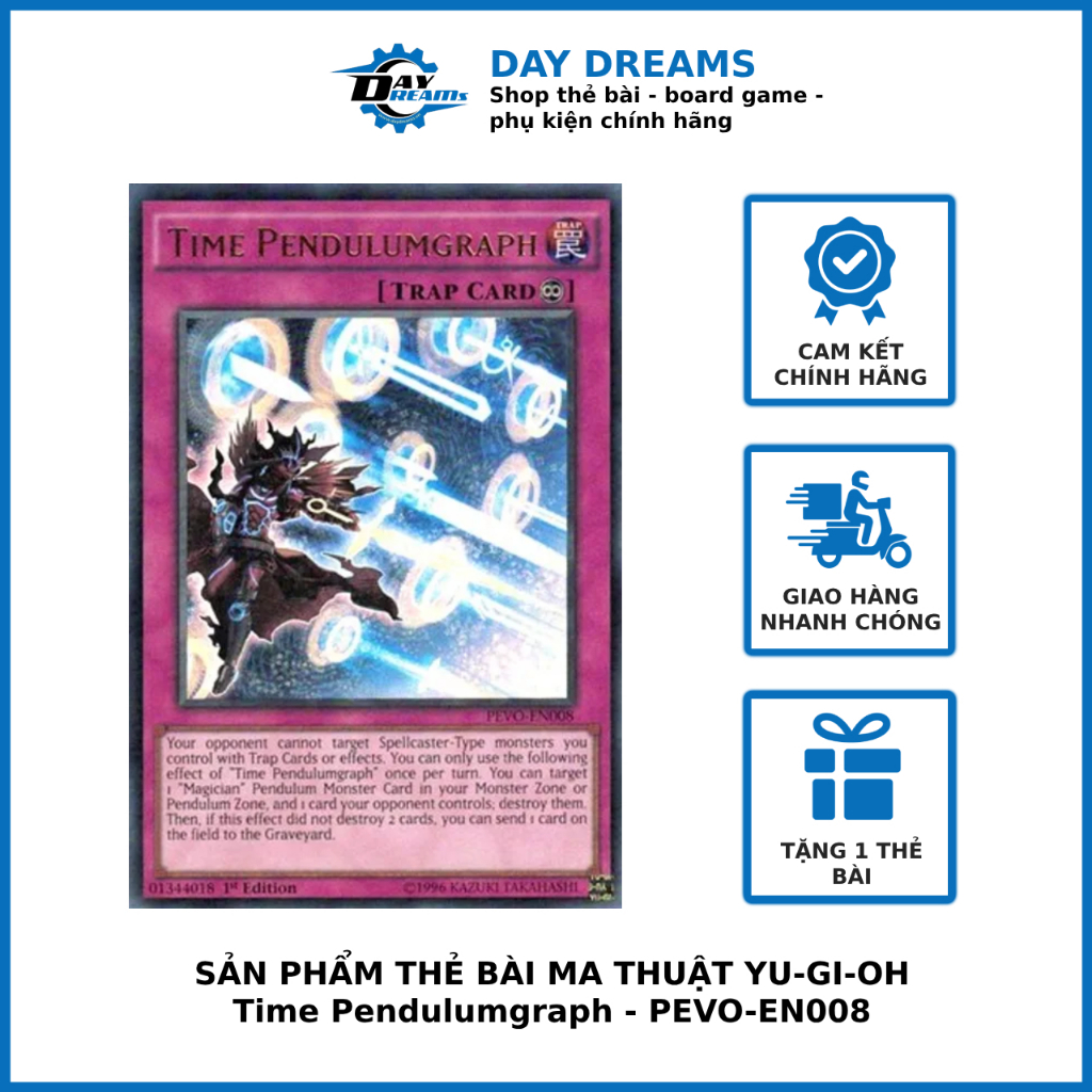 Thẻ bài Yugioh! Time Pendulumgraph - PEVO-EN008 - Ultra Rare 1st Edition