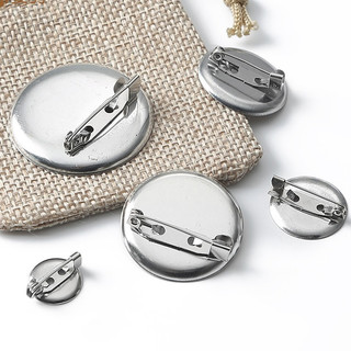 Phôi pin cài áo đế tròn, phôi cài túi dán sticker làm đồ thủ công handmade