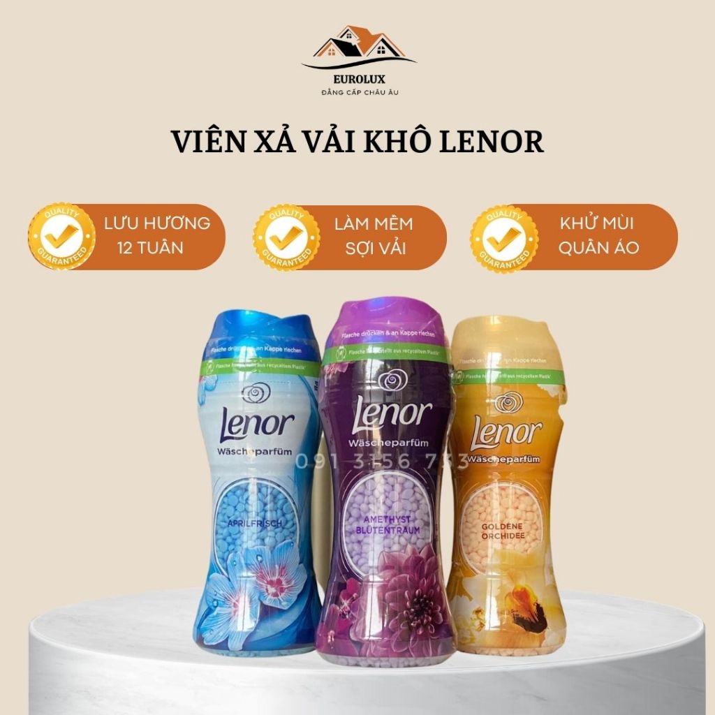 Viên Xả Vải Khô Quần Áo Lenor Hương Nước Hoa 210g - Nội Địa Đức