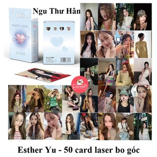 Ngu Thư Hân | Hộp thẻ card laser 50 tấm | Lomo lomocard card có ánh laser / Esther Yu