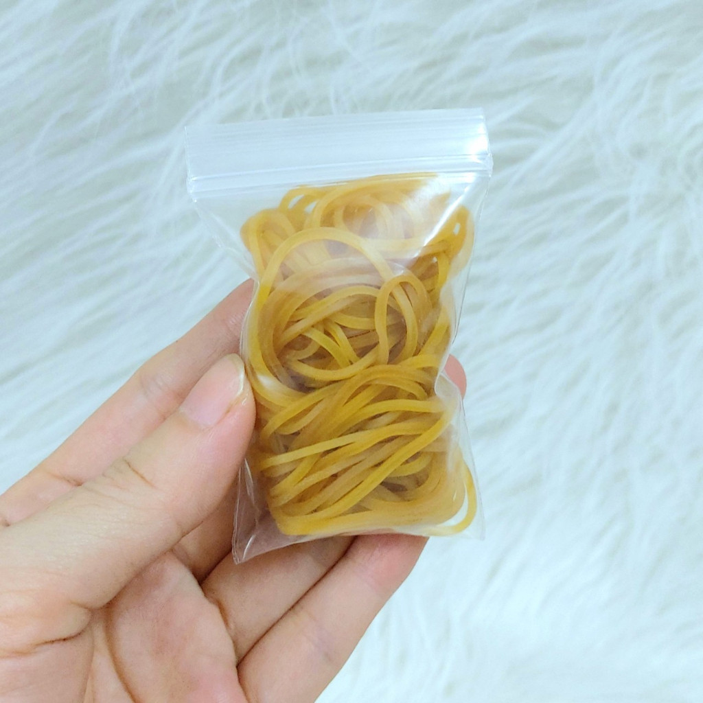 Thun Cột Tóc Cao Su Vàng Bịch nhỏ 13g