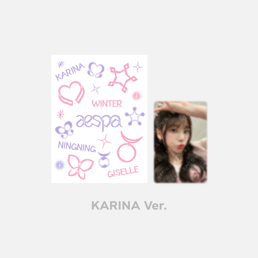 Bộ hình xăm dán + Photocard / SM Entertainment