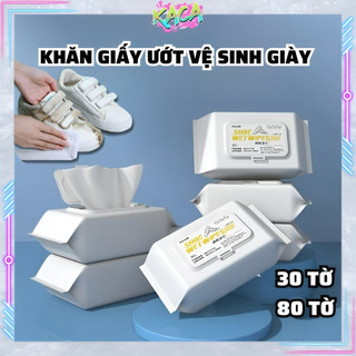 Khăn Giấy Lau Giày Sneaker Bịch 80 Tờ Và 30 Tờ, Vệ Sinh Giày Dép, Đồ Da, Siêu Sạch, Tiện Dụng ShineUp