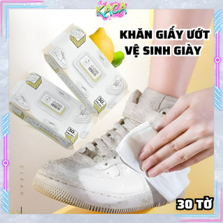 Khăn Giấy Lau Giày Sneaker Bịch 30 Tờ, Vệ Sinh Giày Dép, Đồ Da, Siêu Sạch, Tiện Dụng ShineUp